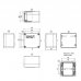 WEIDMULLER, #1305810000, KLIPPON POK 080806, GRP ENCLOSURE, GREY, SIZE: 75 X 80 X 55 MM , IP66
