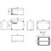 WEIDMULLER, #1305820000, KLIPPON POK 081106, GRP ENCLOSURE, GREY, SIZE: 75 X 110 X 56MM, IP66